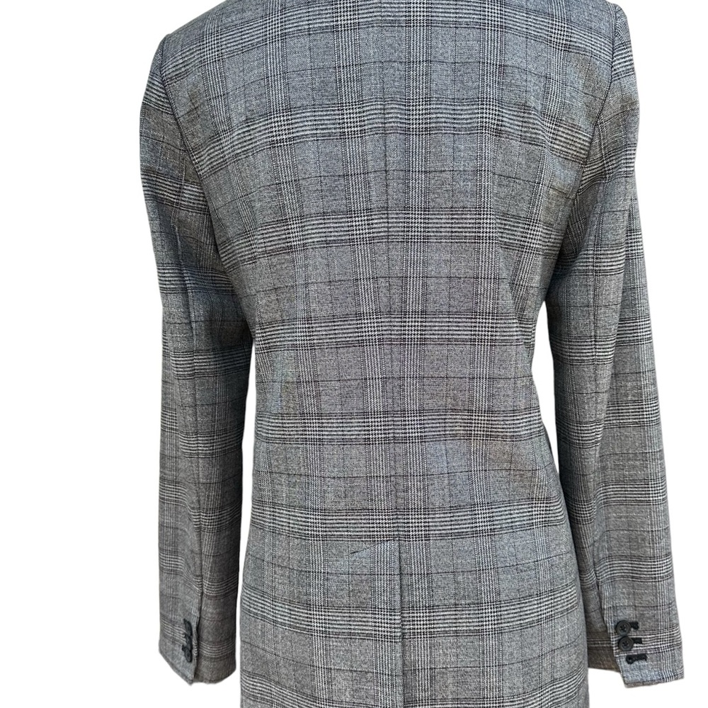 Banana Republic Factory Downtown Plaid Blazer - Size 6 - Picture 2 of 11
